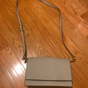 Slightly used, purple/grey Kate spade crossbody purse